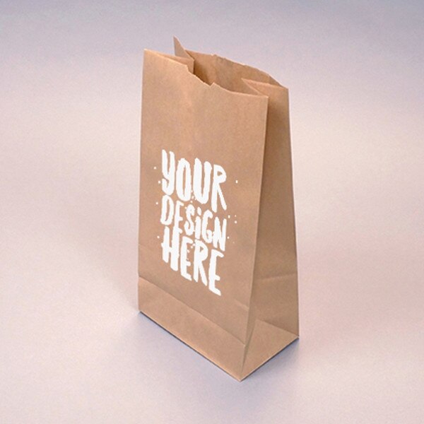 Custom-Printed Natural Kraft 12-lb